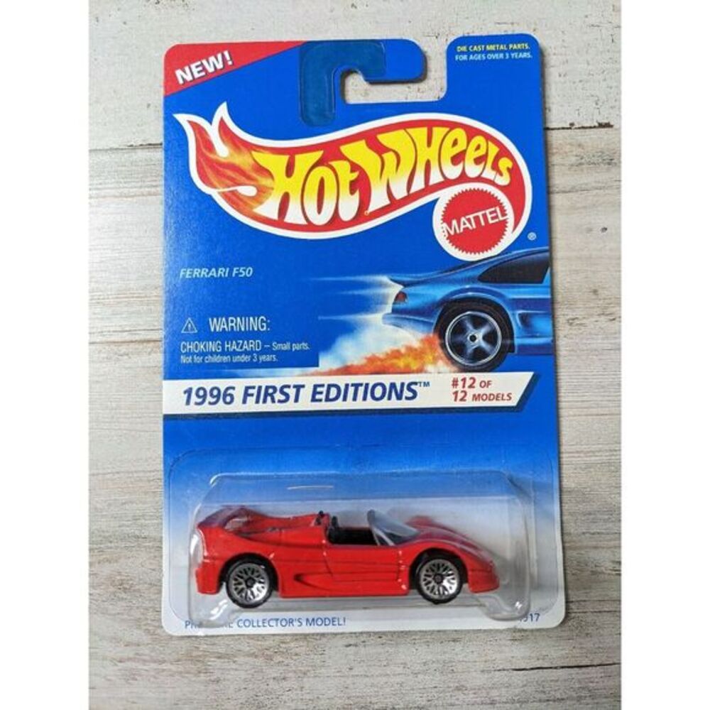 Vintage Hot Wheels 1996‎ First Editions Ferrari F50 14917 Collector #377 NEW